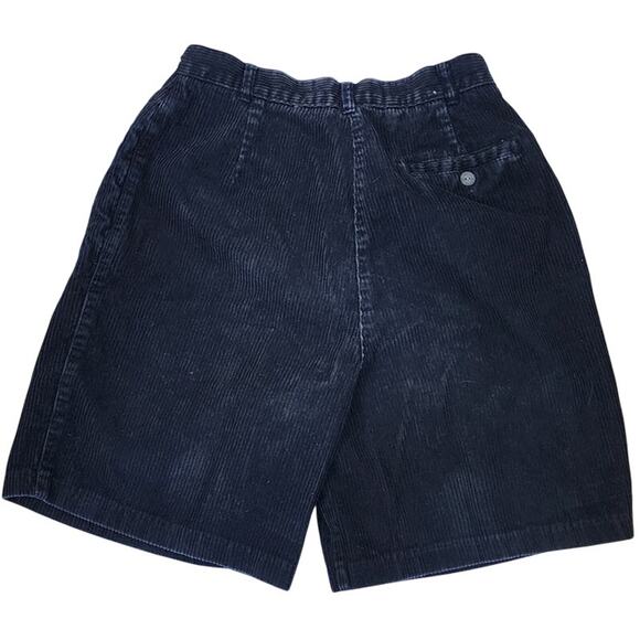 Cj Banks Black Corduroy Shorts Womens Medium High Waist Casual Fall Shorts - Picture 2 of 7
